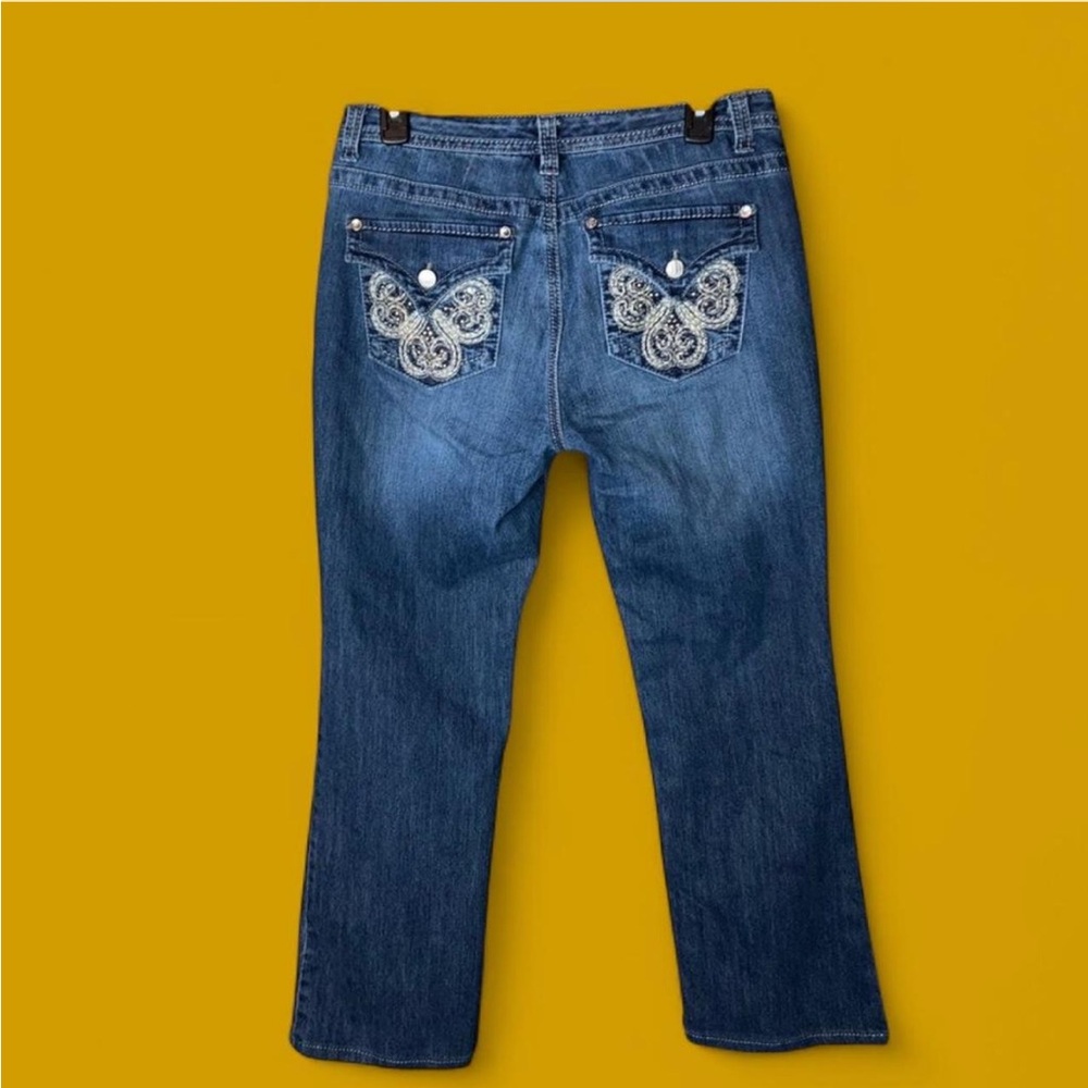 Nine West Embellished BootCut Jeans 8/29